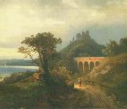Johann Koler Italian landscape Sweden oil painting artist